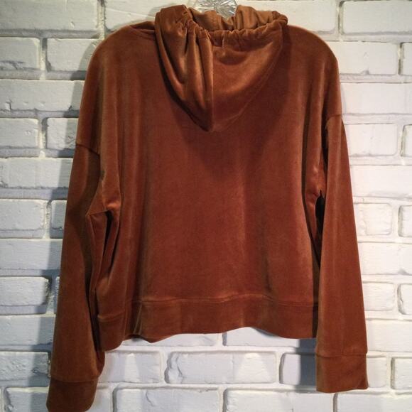 Cable & Gauge Velour Track Suit Rust Size L Jacket And Joggers - Picture 5 of 6